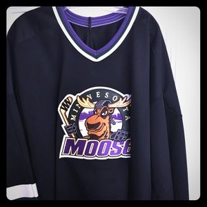 Vintage Minnesota Moose black jersey